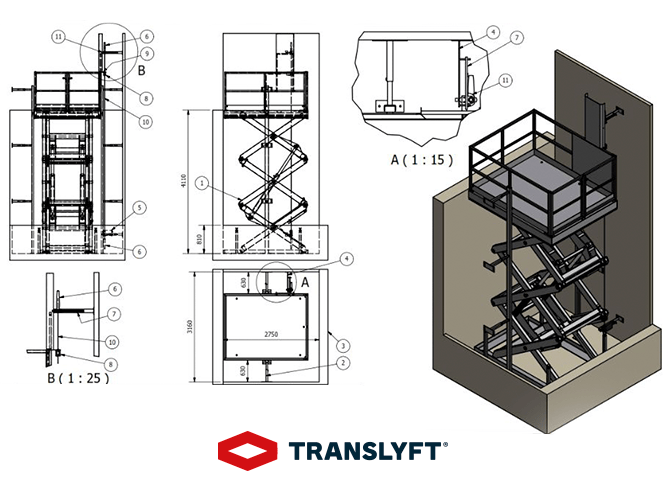 Goods lift Strong and stable goods lifts in high quality Translyft
